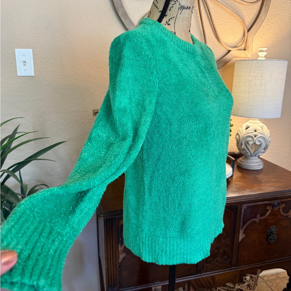 Style & Co. Kelly Green Chenille Women's Sweater - Picture 5 of 13